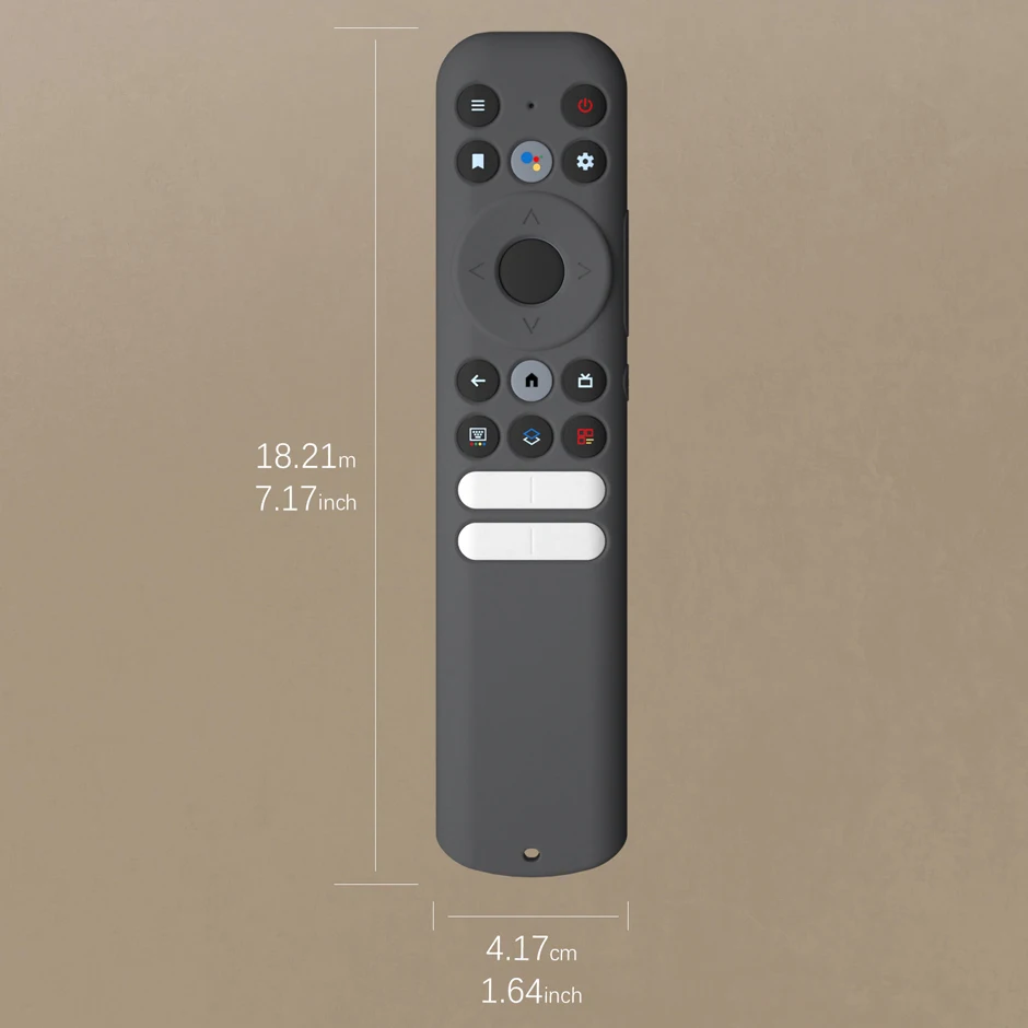 حافظة من السيليكون لجهاز TCL 50/55/65/75S546 Mini LED QLED 4K تلفزيون ذكي RC902N FMR1 جهاز تحكم عن بعد صوتي يعمل بالبلوتوث