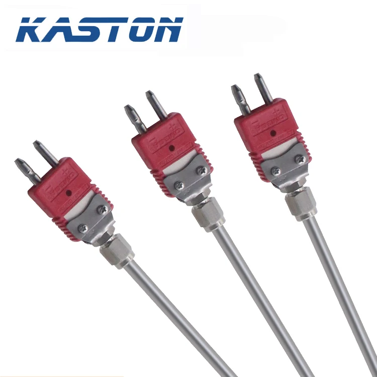 

industrial tungsten high temperature sensor rhenium thermocouple c type for 2000c wih male connector