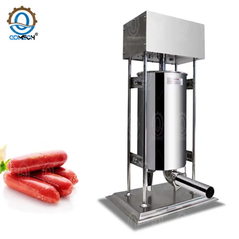 Hot SellingQDMECH 20 Liter Chorizo Sausage Maker Sausage Pusher Filling Machine 15L Electric Meat Processing Machinery Sausage S