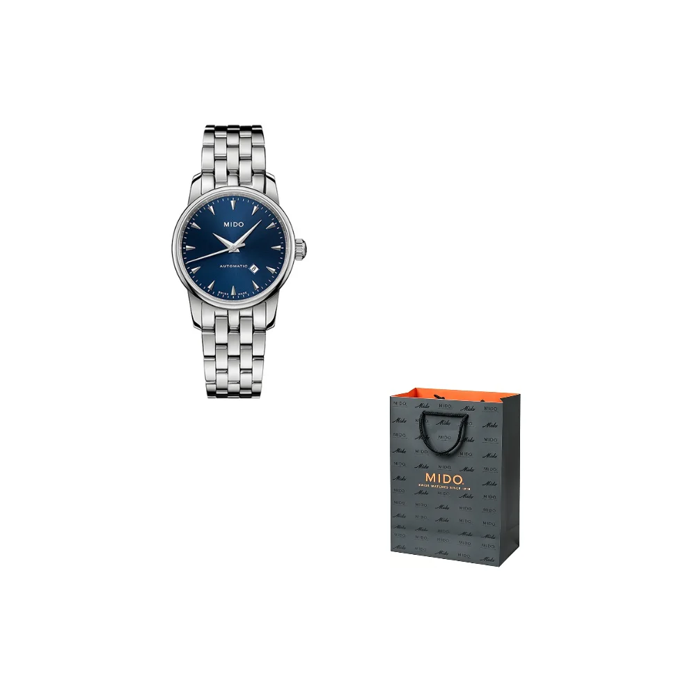 MIDO Baroncelli Mechanical Movement Women's Watch 29mm Blue Dial M7600.4.15.1