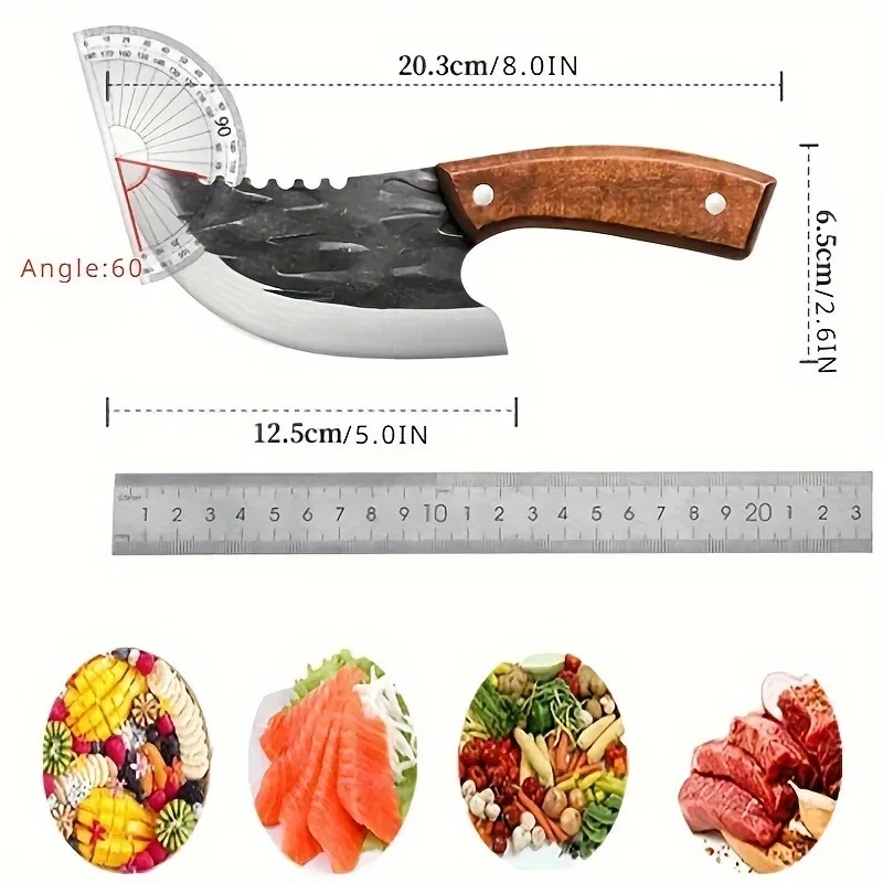 Forging knife kitchen knife boning knife fruit knife barbecue knife portable multi-purpose pocket Viking knife