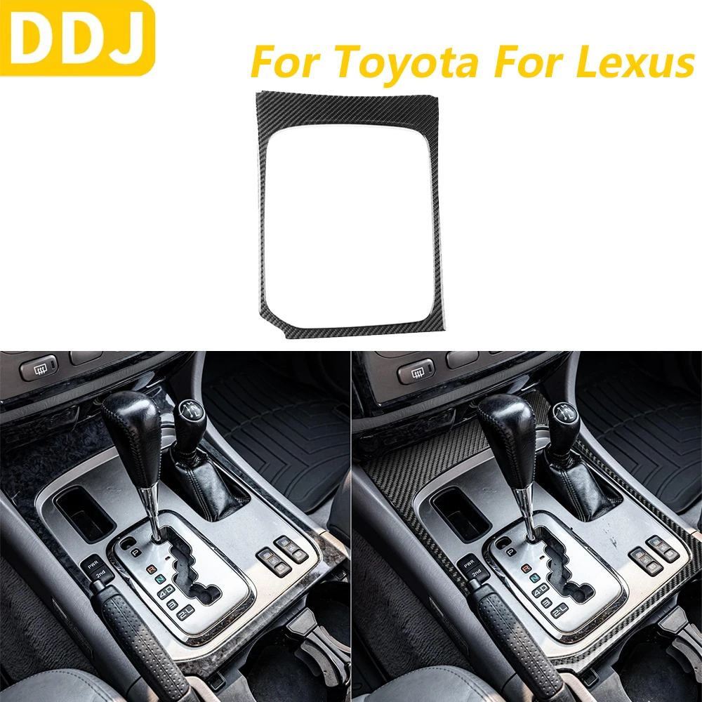 For Lexus LX470 For Toyota Land Cruiser 2003-2007 Carbon Fiber Gear Shift External Frame Panel Cover Car Accessories Sticker