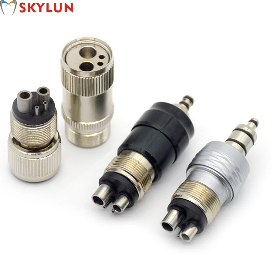 

Dental High Speed Handpiece Turbine Quick Adapter Changer From 4Holes to 2Holes turbine tubing Connector 2Holes to 4Holes SL1130