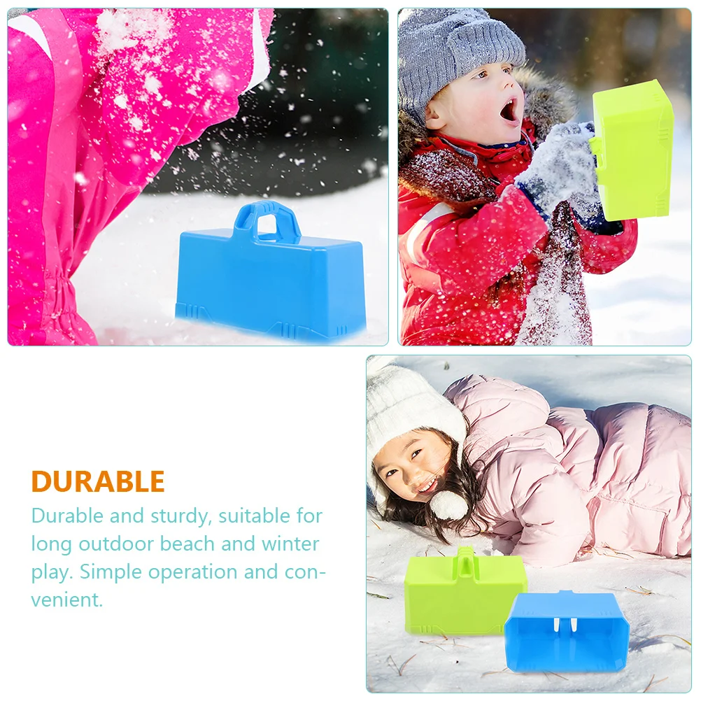 Moules de bonhomme de neige pour enfants, jouets de neige pour enfants, équipement pour enfants, blocs portables extérieurs, 8 à 12 ans, fabricants jouant avec le sable, 3 pièces