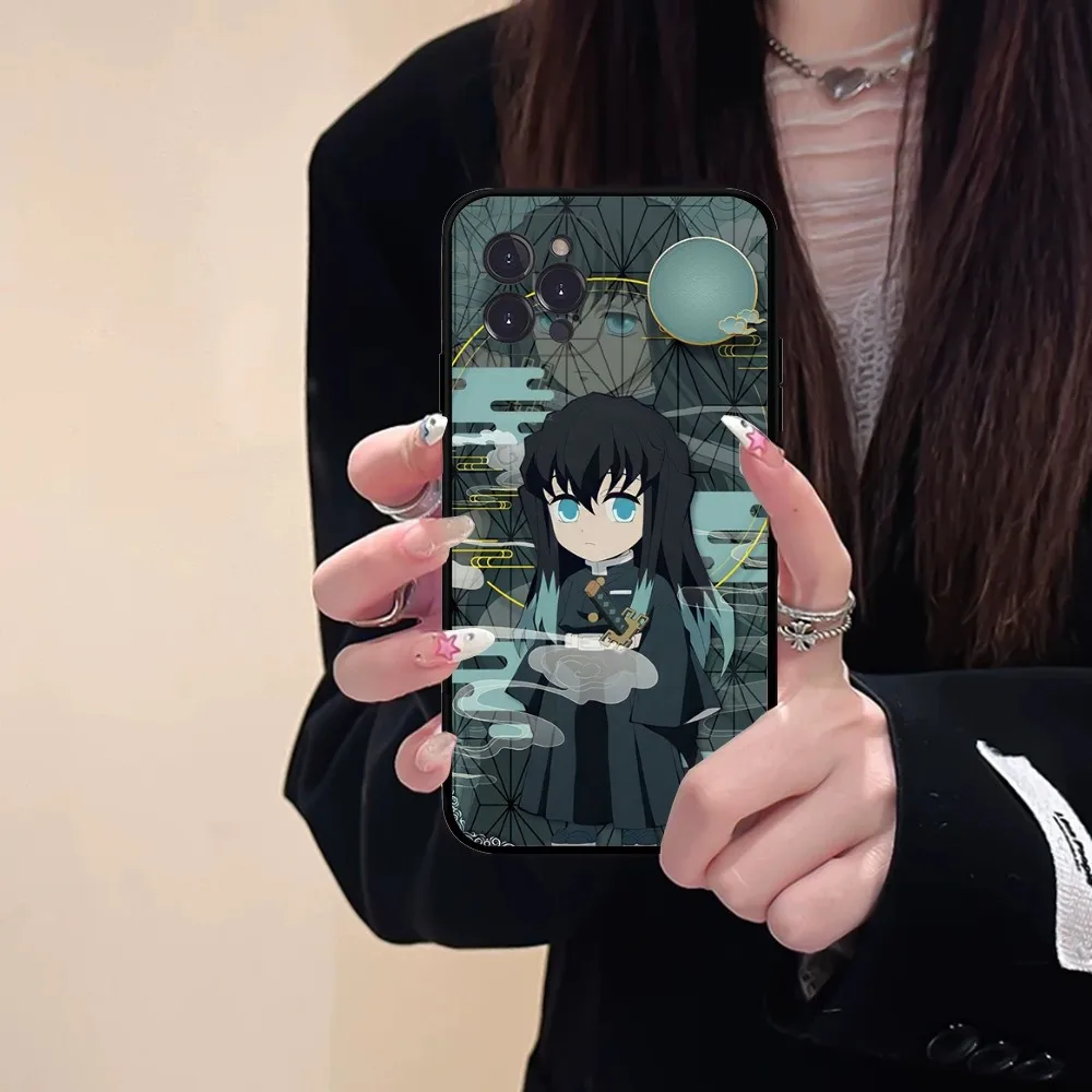 Anime Muichiro Tokito Phone Case Silicone Soft For Iphone 16 15 14 13 12 11 Pro Mini XS MAX Plus X Cover