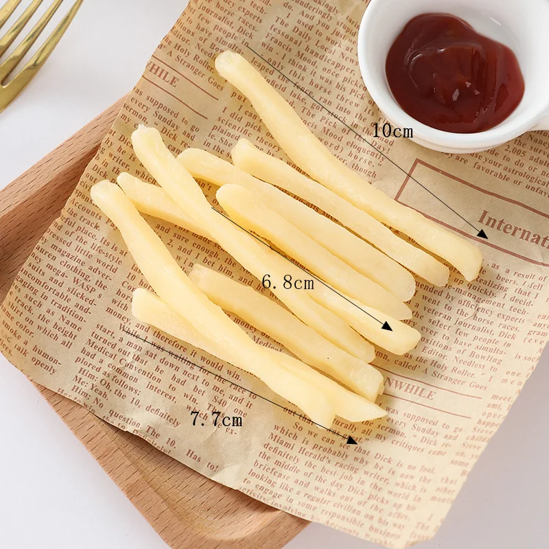 Simulation Pommes Frites Heimdekoration, Kunstnahrung, Huhn, Popcornmodell, Burger Shop, Western Food Display Requisiten, 10 Teile/los – Detail 1