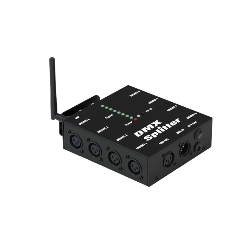 2,4 ГГц DMX512 Беспроводной 8-канальный усилитель сигнала Dmx-разветвитель с беспроводным приемником
