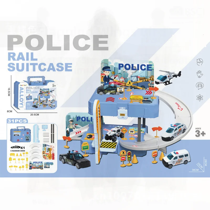 子供用プレイハウスギフトスポーツカーファイアミリタリーポータブルおもちゃ箱駐車場スーツインタラクティブシミュレーション修理ツール用