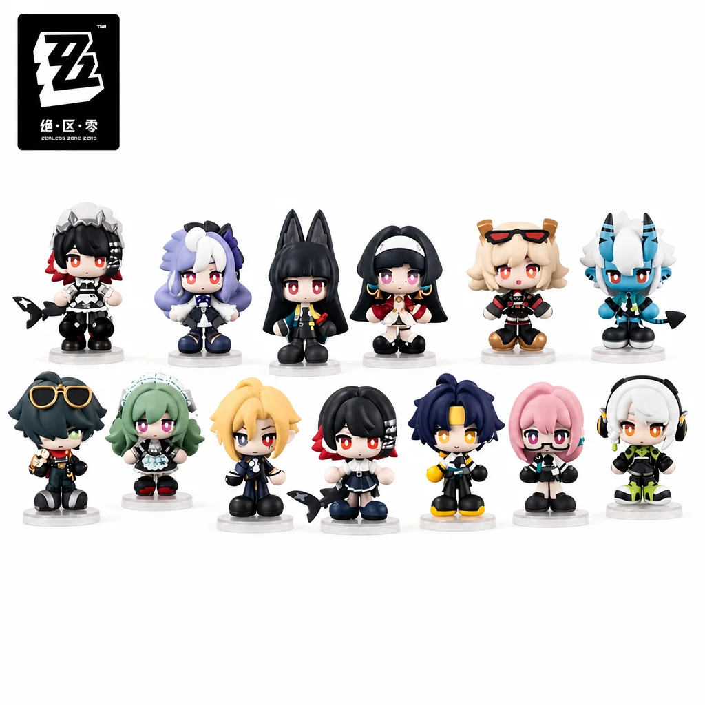 Official Zenless Zone Zero Tiny Agents Q Version Blind Box Figure Ellen Joe Miyabi Zhu Yuan Nicole Anby Chibi Collectible Set