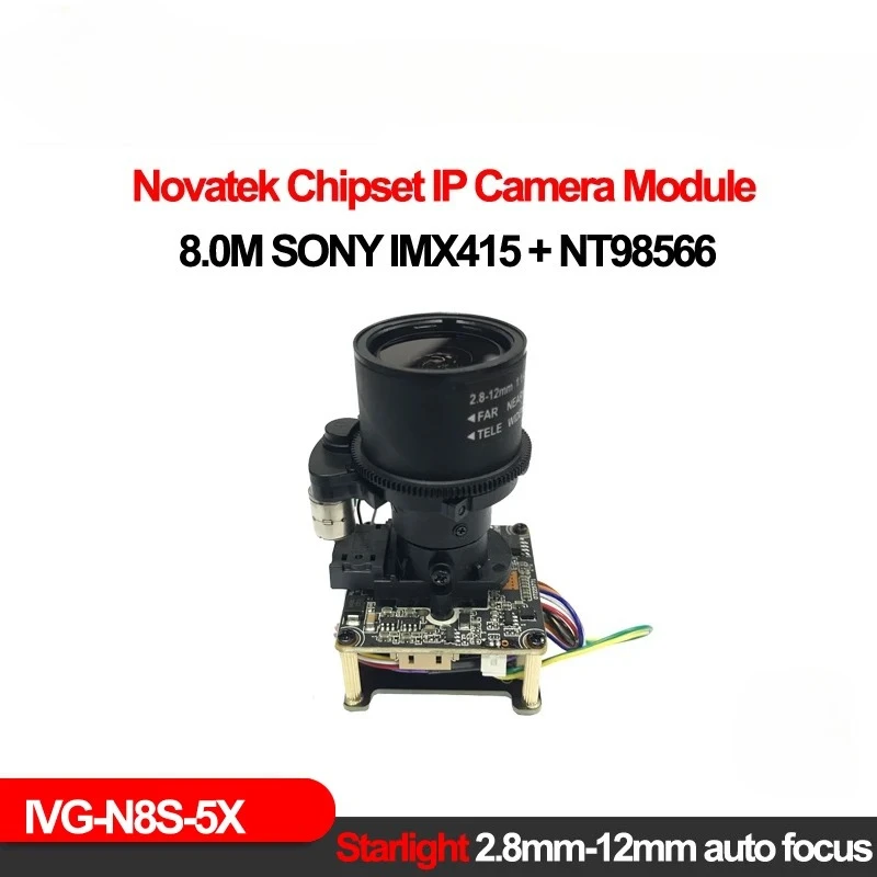 4K 8.0MP Webcam  IMX415 5X Optical Motorized Zoom Autofocus Face Detection ONVIF Icsee Home Security Camera