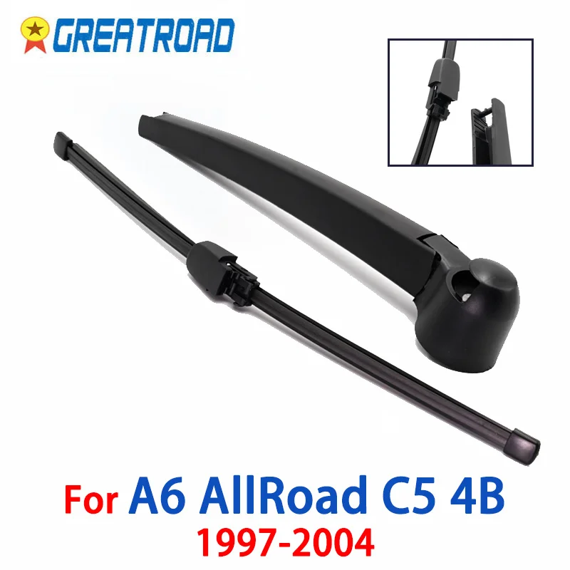 Ruitenwisser Achter Wisser & Arm Set Kit Voor Audi A6 AllRoad C5 4B 1997 98 99 00 01--2004 Voorruit Voorruit Achterklep Venster