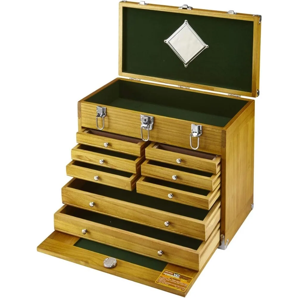 Eight Drawer Wood Tool Chest