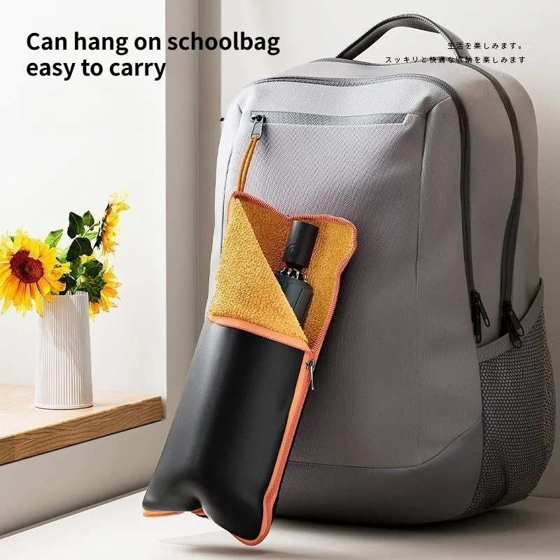 Superfine Fiber Reversible Umbrellas Sleeve Cover Rain Umbrella Bags Portable Carrying Pouch Water Absorbent Protective Sleeve