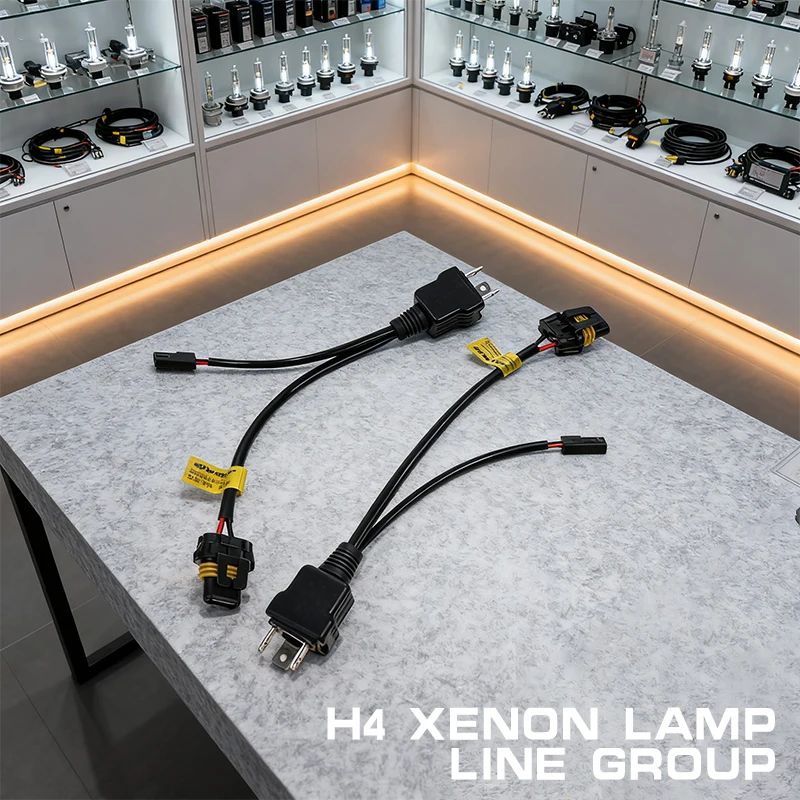 

Комплект проводов реле с двумя релеми H4 для продвижения ламп H4 — би светодиодные и ксеноновые линзы проектора, детали автомобильного освещения