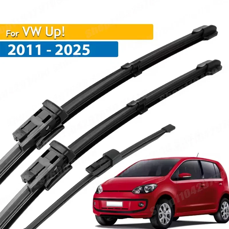 

Wiper LHD Front & Rear Wiper Blades Set For VW Up! 2011 - 2025 Windshield Windscreen Window Rain Brush 24"+16"+10"