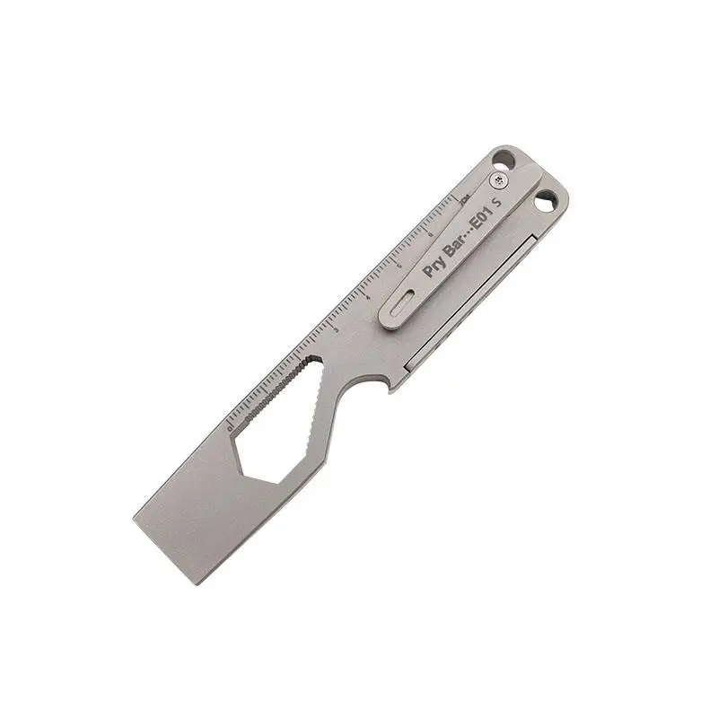 1Pc Titanium Alloy Multifunctional Pry Bar Edc Portable Outdoor Multifunctional Tool