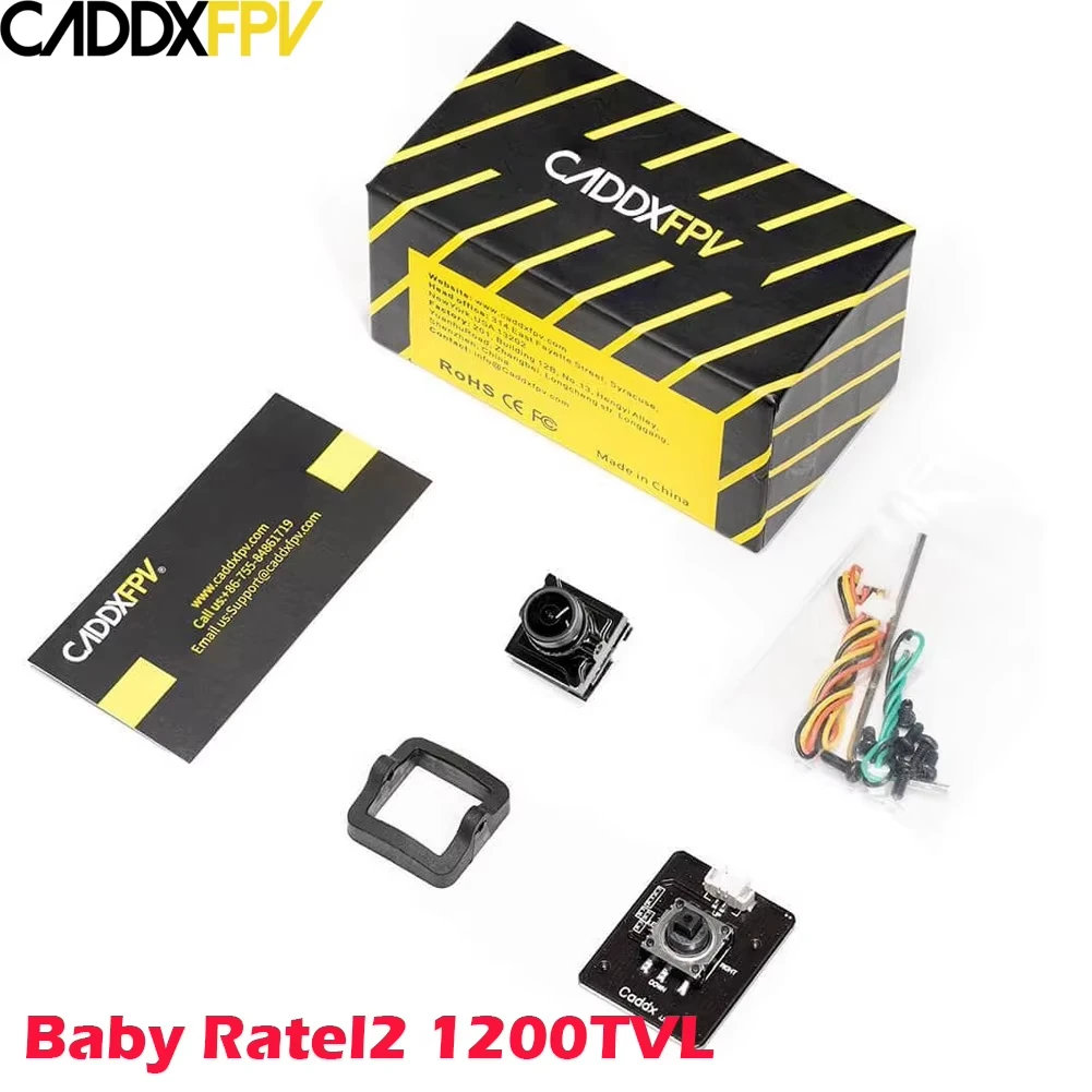 CADDX Baby Ratel 2 Nano 1200TVL FOV165° Starlight Sensor NTSC & PAL CVBS Low Latency FPV Camera For RC FPV Drone
