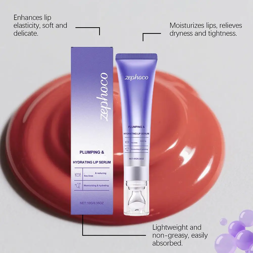 Plumpify Plumping Serum Oil, Hydrating Moisturizing Lip Oil, Fade Lines Non-Sticky For Plump, Smooth, Nourished Lips High-Shine