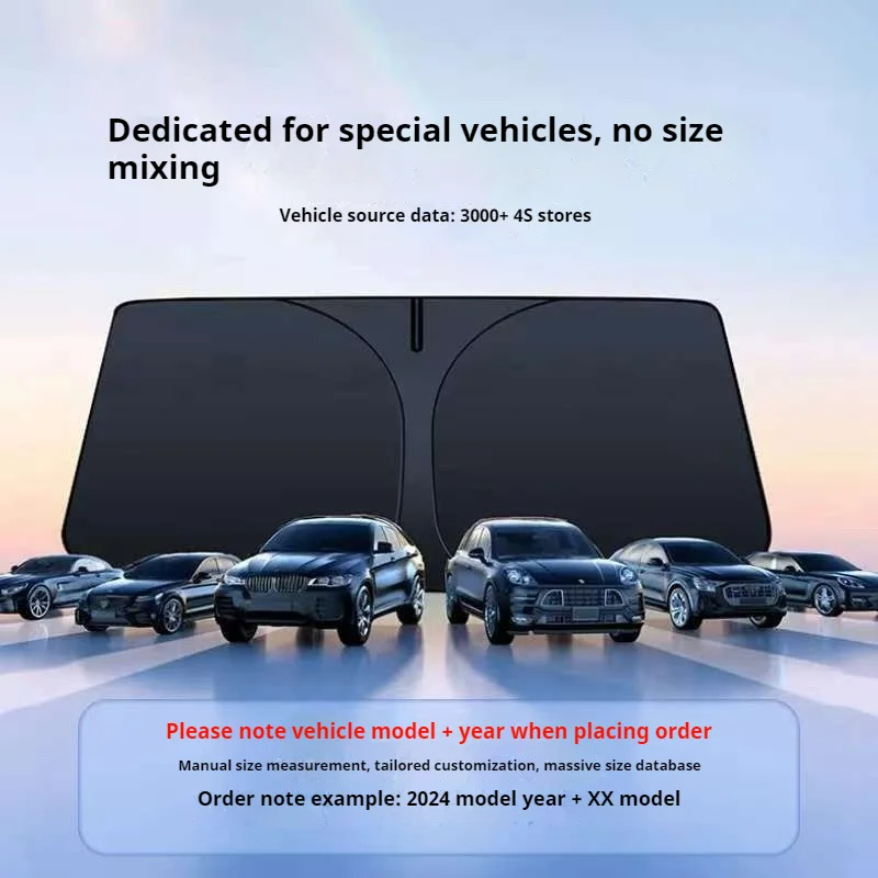 For Toyota Camry Highlander RAV4 Corolla Cross Avalon Front Windshield Sunshade UV Protection Heat Insulation Sun Shade Curtain view 5