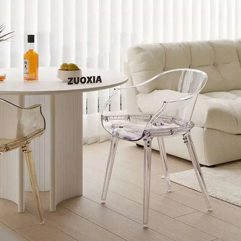 Luxurychildren Waterproof Ultralight Dining Chairs Modern Trendy Dining Chairs Designer Wipeablesillas Comedorhome Furniture