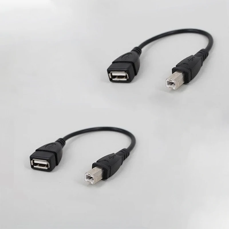 

New USB 2.0 Type A Female To USB B Male Scanner Printer Cable USB Printer Extension Cable Adapter 50cm