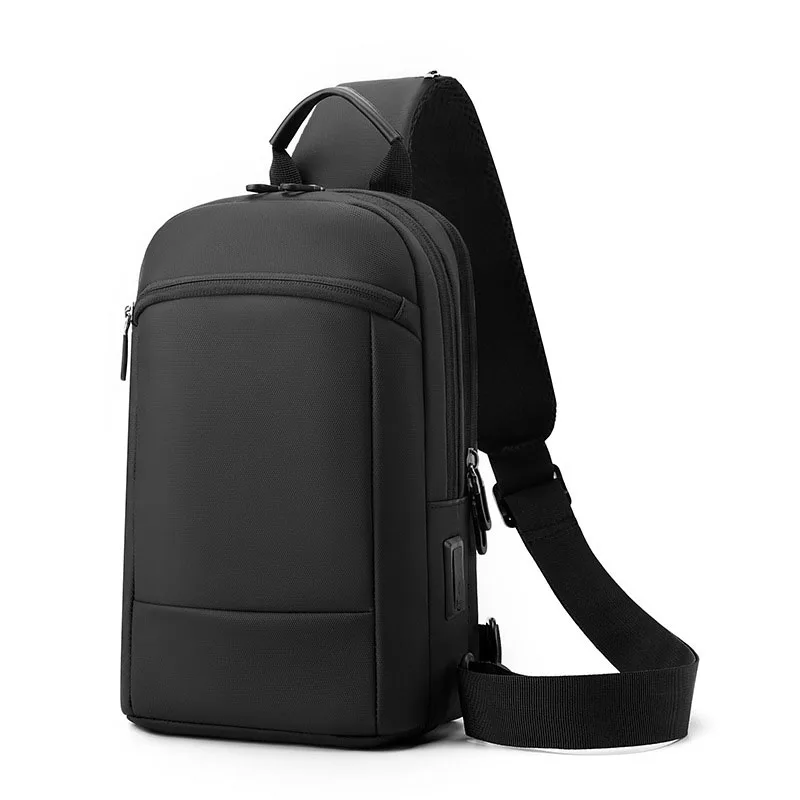 Large Capacity Men's Chest Funny Packs Casual Hip Hop Travel Unisex Crossbody Bag High Quality Oxford Storage Shoulder Bags
