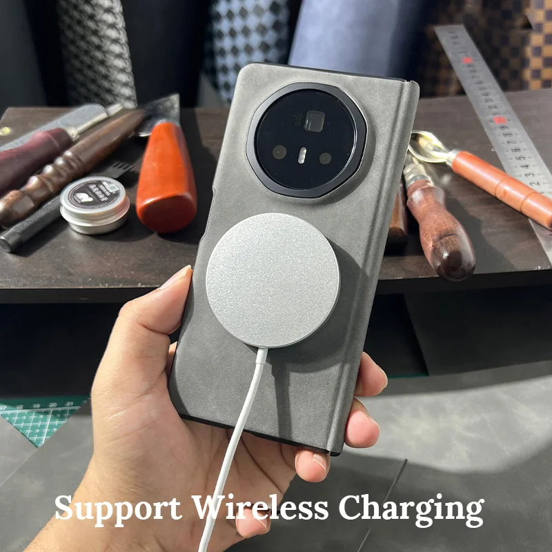 

Роскошный чехол из искусственной овчины для Honor Magic V3, складной встроенный магнитный чехол с кольцами, противоударный корпус для всего тела, аксессуары