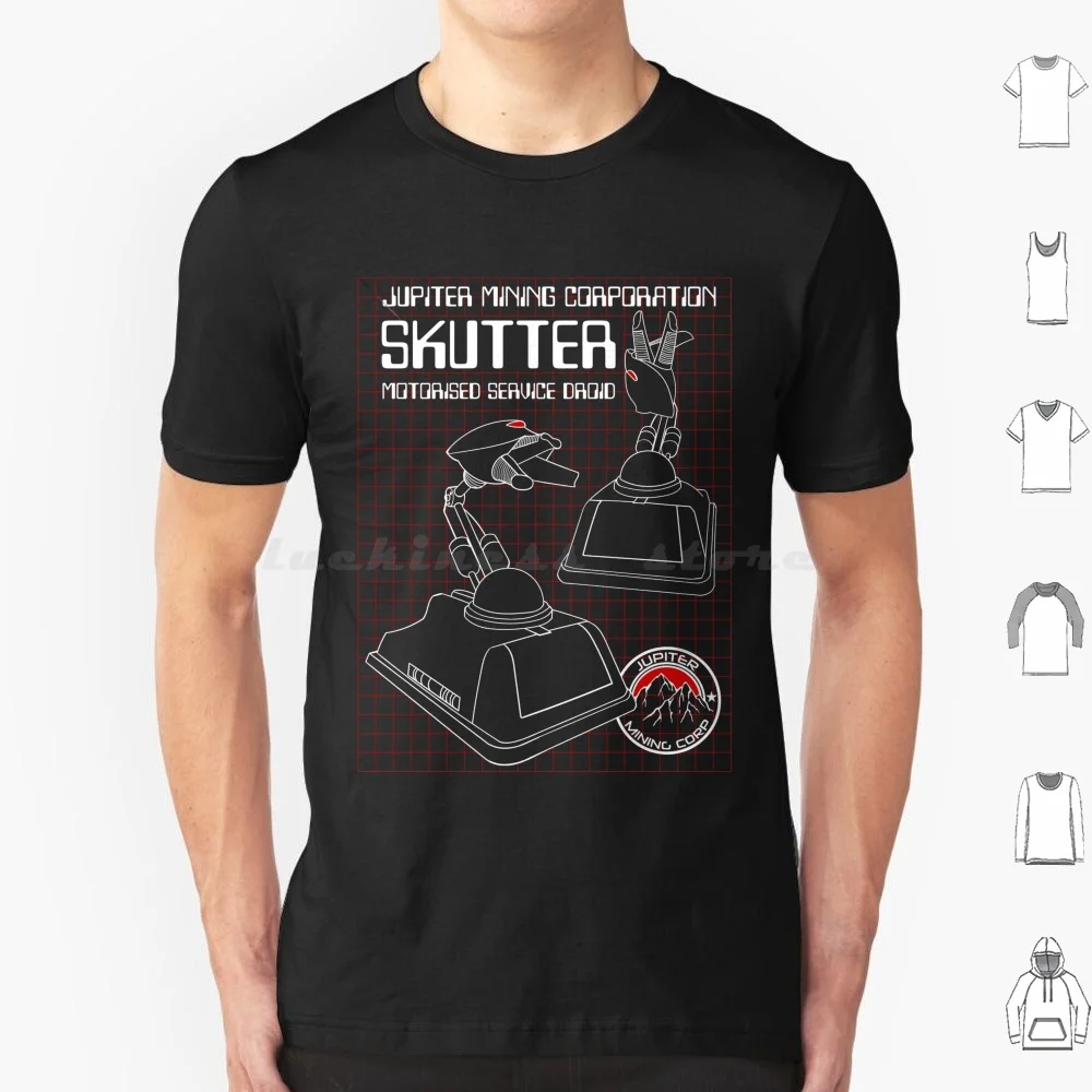 

Jmc Skutter Motorised Service Droid футболка большого размера 100% хлопок красный гном Rimmer Kryten Lister Cat Holly Jmc Jupiter Mining