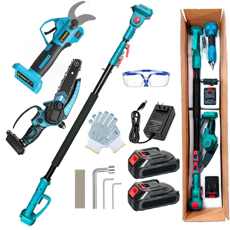 Electric High-Branch & High-Pole Pruning Saw 1 Year Warranty-Cross-Border Woodworking Garden Tools