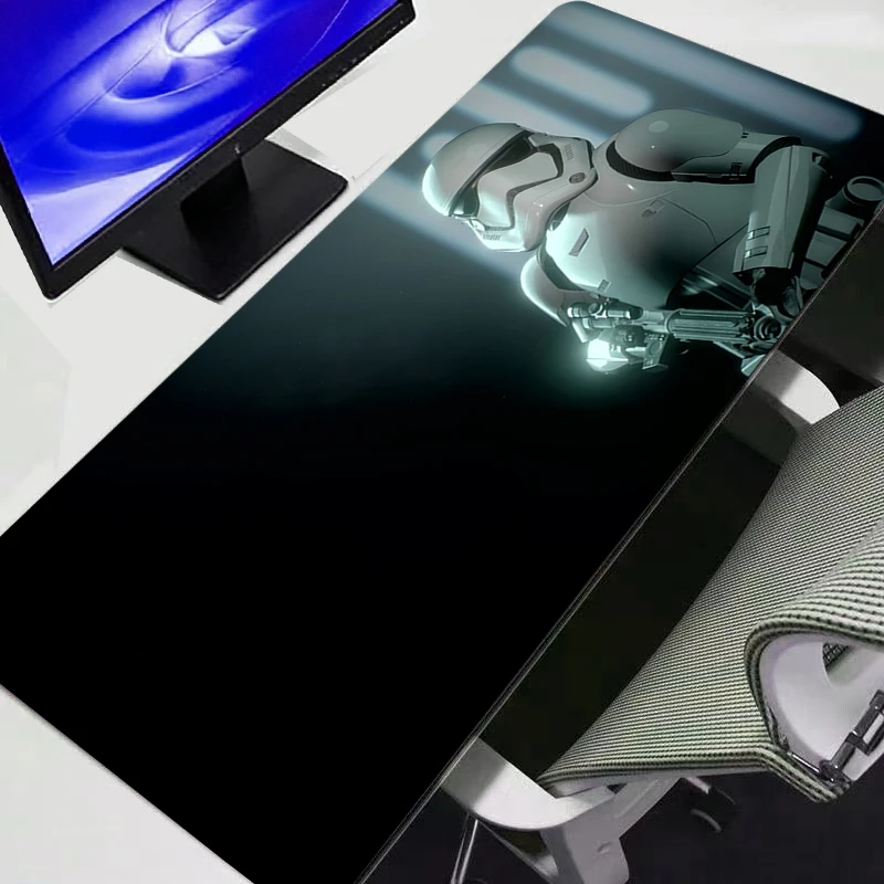 Alfombrilla de ratón Star Wars grande para PC, accesorios de juego Kawaii, alfombrilla para ratón, teclado, alfombra de escritorio, duradera