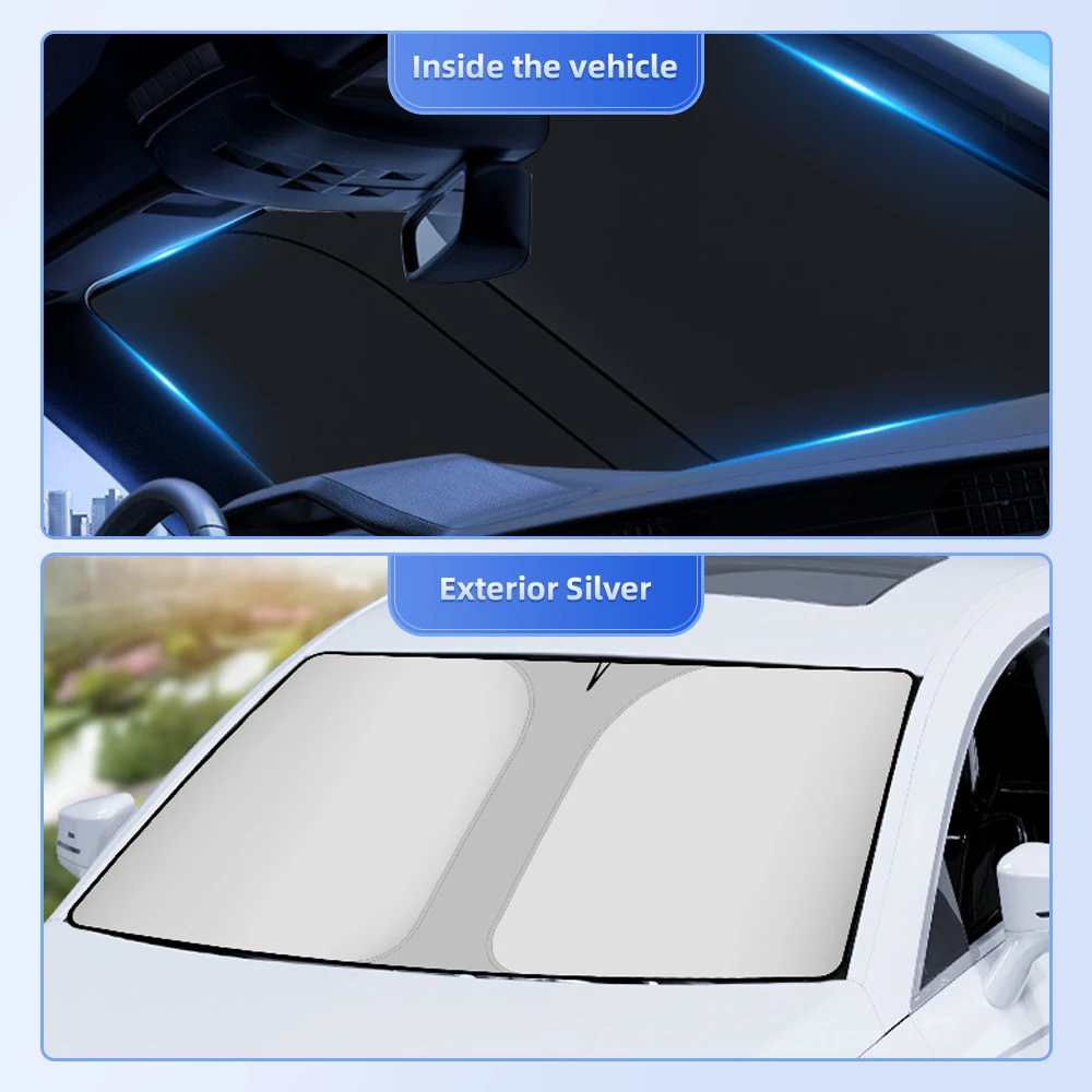 Car Window Sunshade Cover Sun Shade Windshield Visor Protector Windscreen Folding Auto UV Protection Curtain Styling Accessories