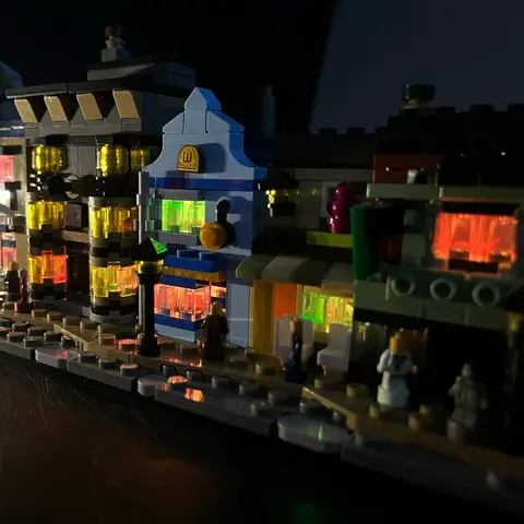 LED-ljussats för 76444 Diagon Alley trollkarlsbutiker byggstenar dekorativ lampa fjärrkontroll (ingår ej Lego-byggnad) 8 best sales Lego Harry Potter minifigurer - №7