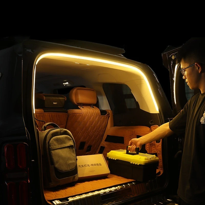 For 2026 GWM Tank 500 Hi4-Z/T Trunk Light Strip Rear Compartment Ambient Lamp Interior Modification Accessories