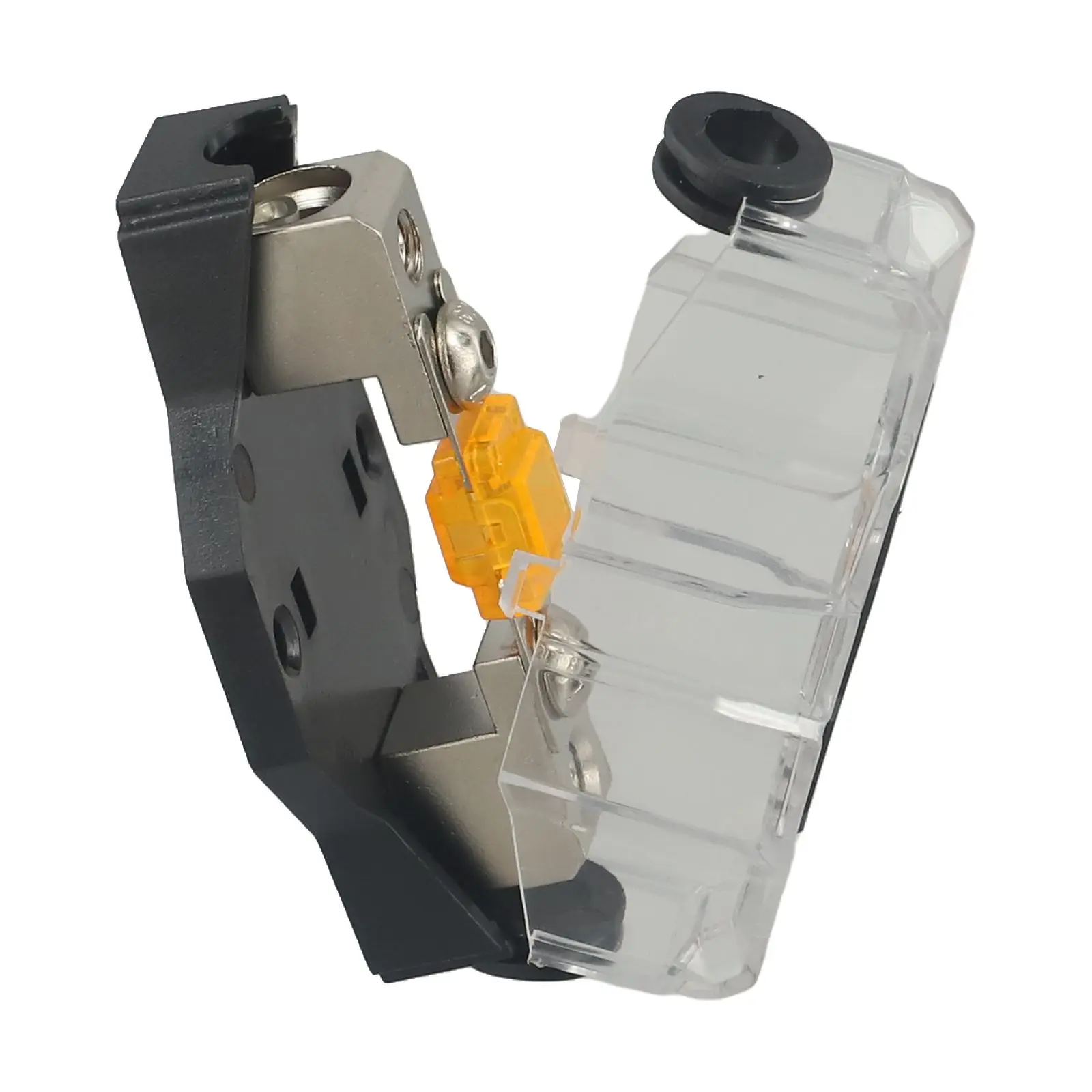 40A Brass Fuse Holder for Car Audio For Amplifiers with Single Circuit Connection and Enhanced Insulation Features