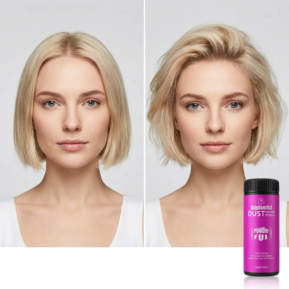 Adglamful 10g Hair Volumizing Powder Oil Control Breathable Lightweight Fluffy Powder for Roots Lift & Long Lasting Texture view 6
