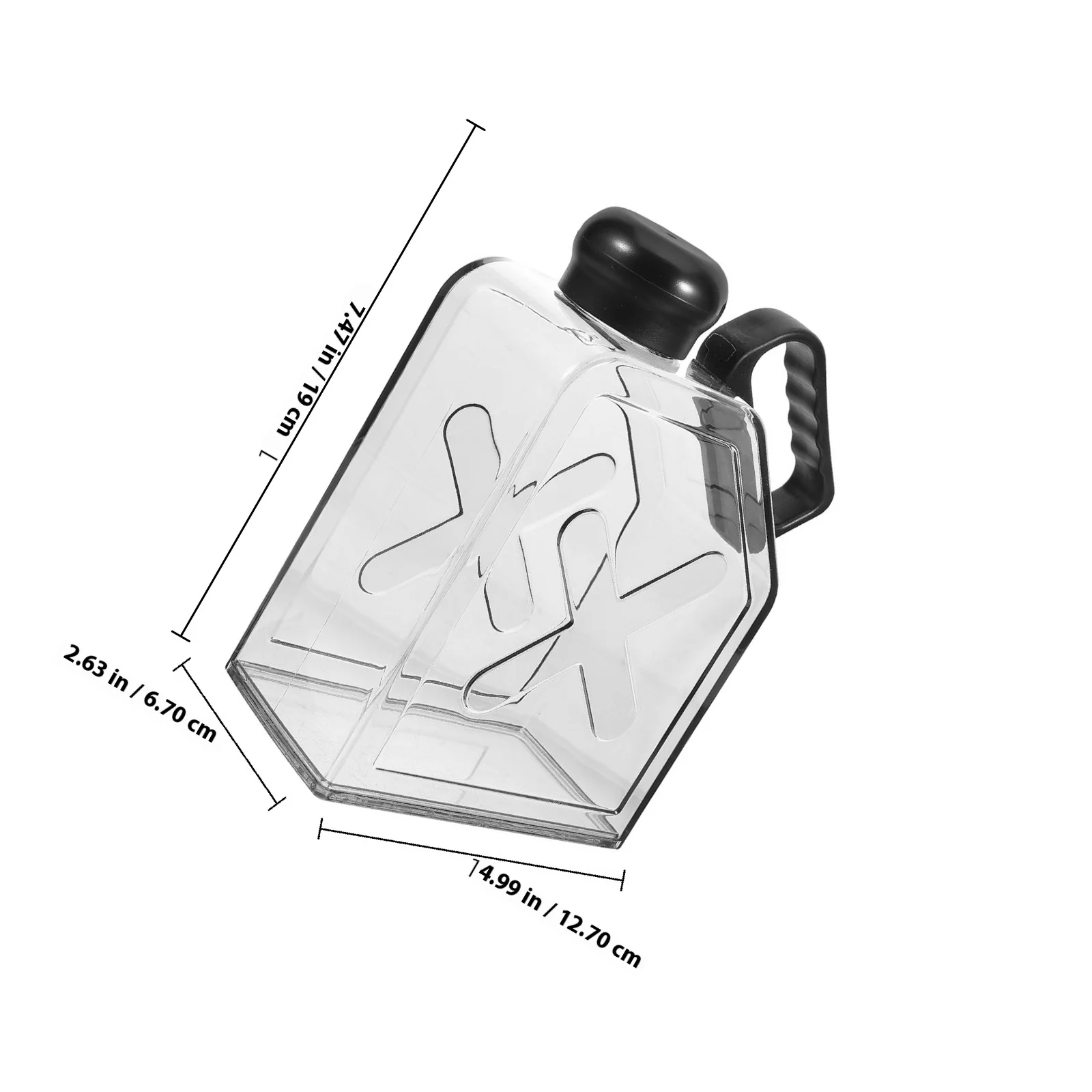 زجاجة مياه مسطحة مانعة للتسرب، قارورة سفر بلاستيكية متينة، غلاية مياه محمولة قابلة لإعادة الاستخدام، حاوية شرب للياقة البدنية في الهواء الطلق