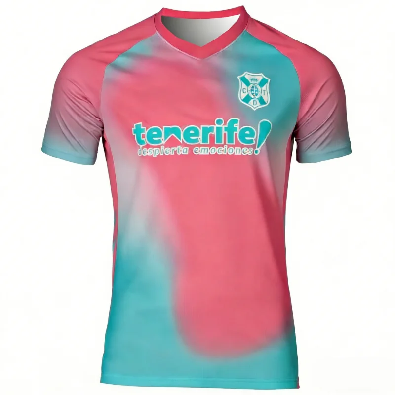 Camiseta de Fútbol de Tenerife 2026 para Hombre y Niño, Jersey de Entrenamiento Deportivo de Secado Rápido para Otoño, Ropa Deportiva para Playa y Surf