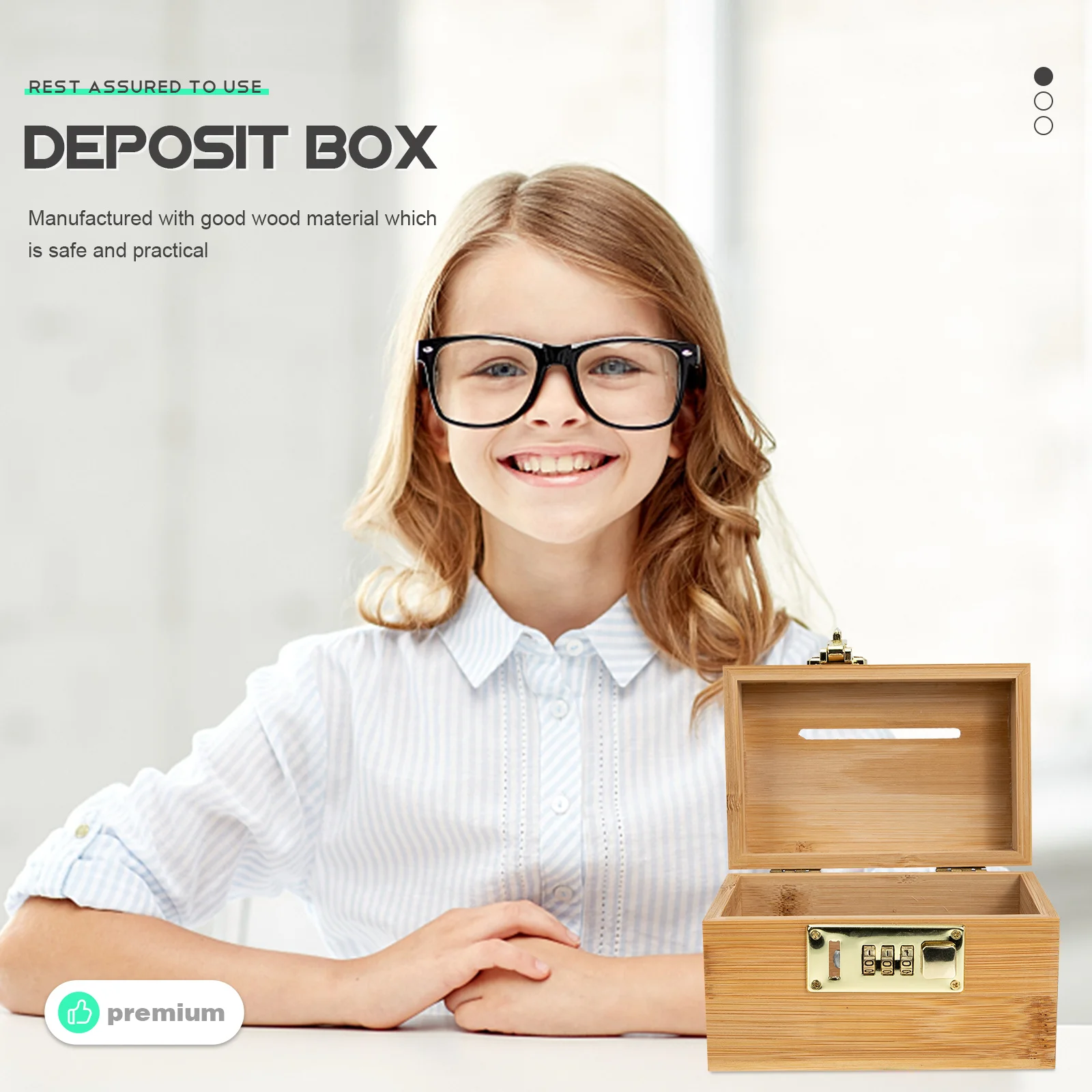 

Retro Wooden Piggy Bank Coin Change Container Safe Money Pot for Children Jewelry Storage Home Table Decor Cash Box