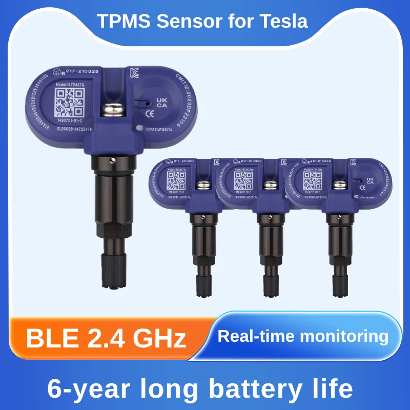 

TPMS Sensor 2.4 GHz 1490701-01-C 1490701-01-B 1490701-00-B Tire Air Pressure Sensor for Tesla Model Y/Model 3/Model S/Model X