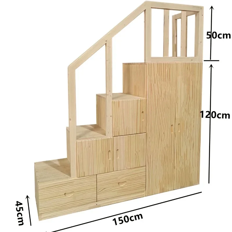 Household ladder Solid wood two-step ladder stool Dual-purposestool step foot pedal bay window  step custo