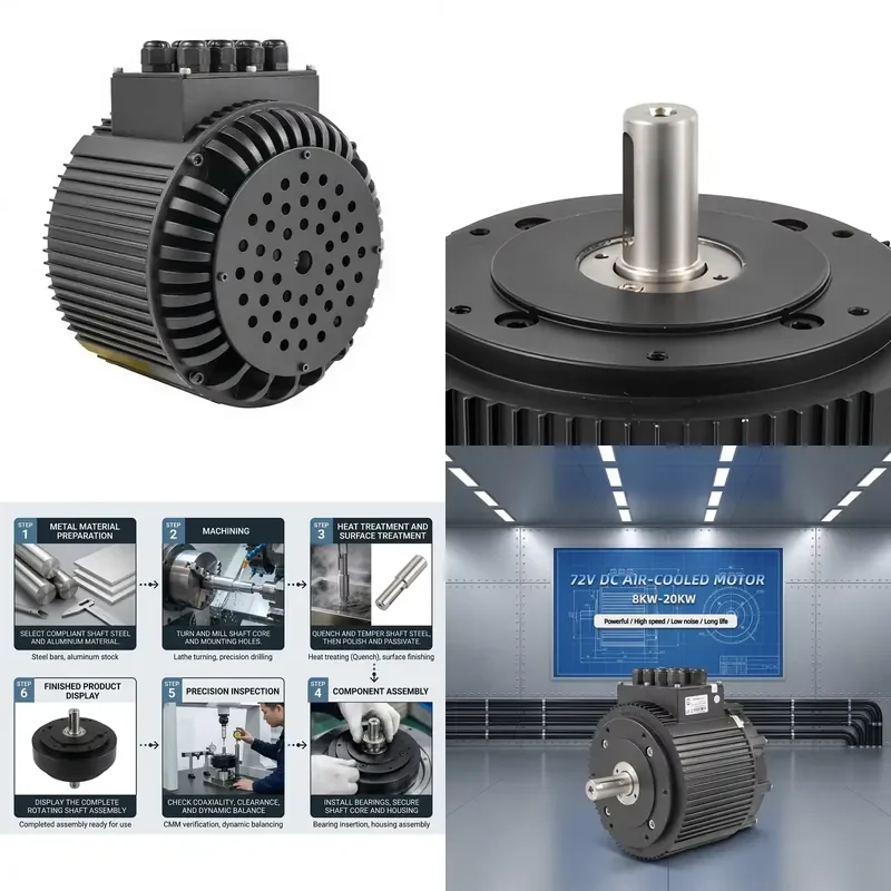for Faraday 12V 48V 72V 5KW 10KW 15KW 20KW High Torque High Speed Electric Brushless DC Motor for Motorcycle