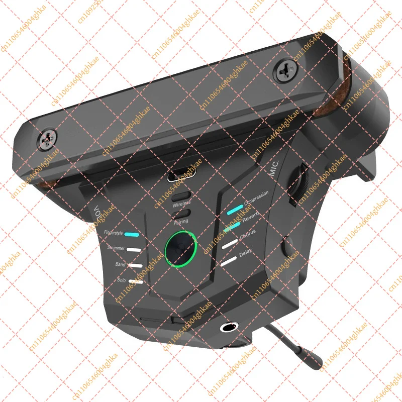 Wireless Acoustic Guitar Pickup System Compatible with G0 Pro Bluetooth APP Internal Recording