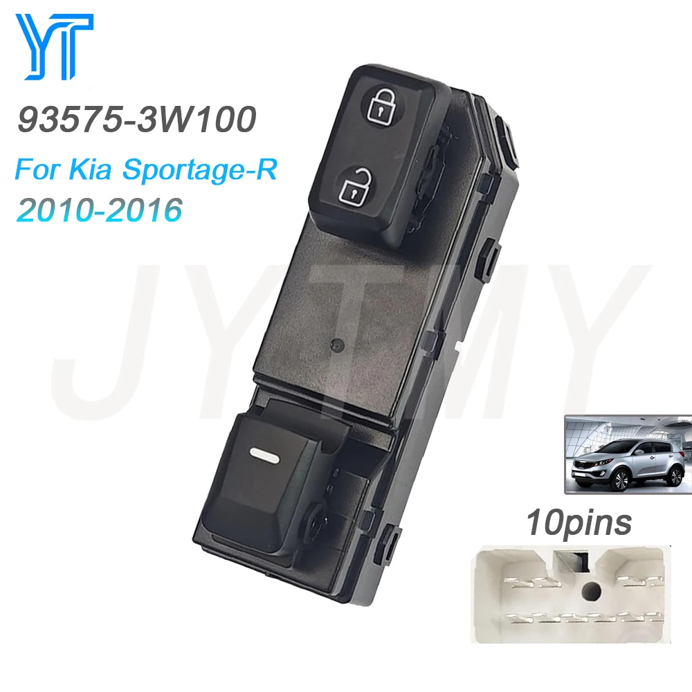 لوحة مفاتيح التحكم في نافذة الطاقة الكهربائية من جانب الركاب لكيا سبورتاج-R 2010-2016 رافع زجاجي أمامي يمين ملحقات السيارة