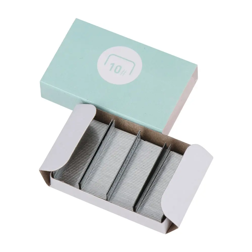 Stationery Binder Tools File Organizer Mini Stapler Push Clip Stapler Paper Clips Document Binding Hoops
