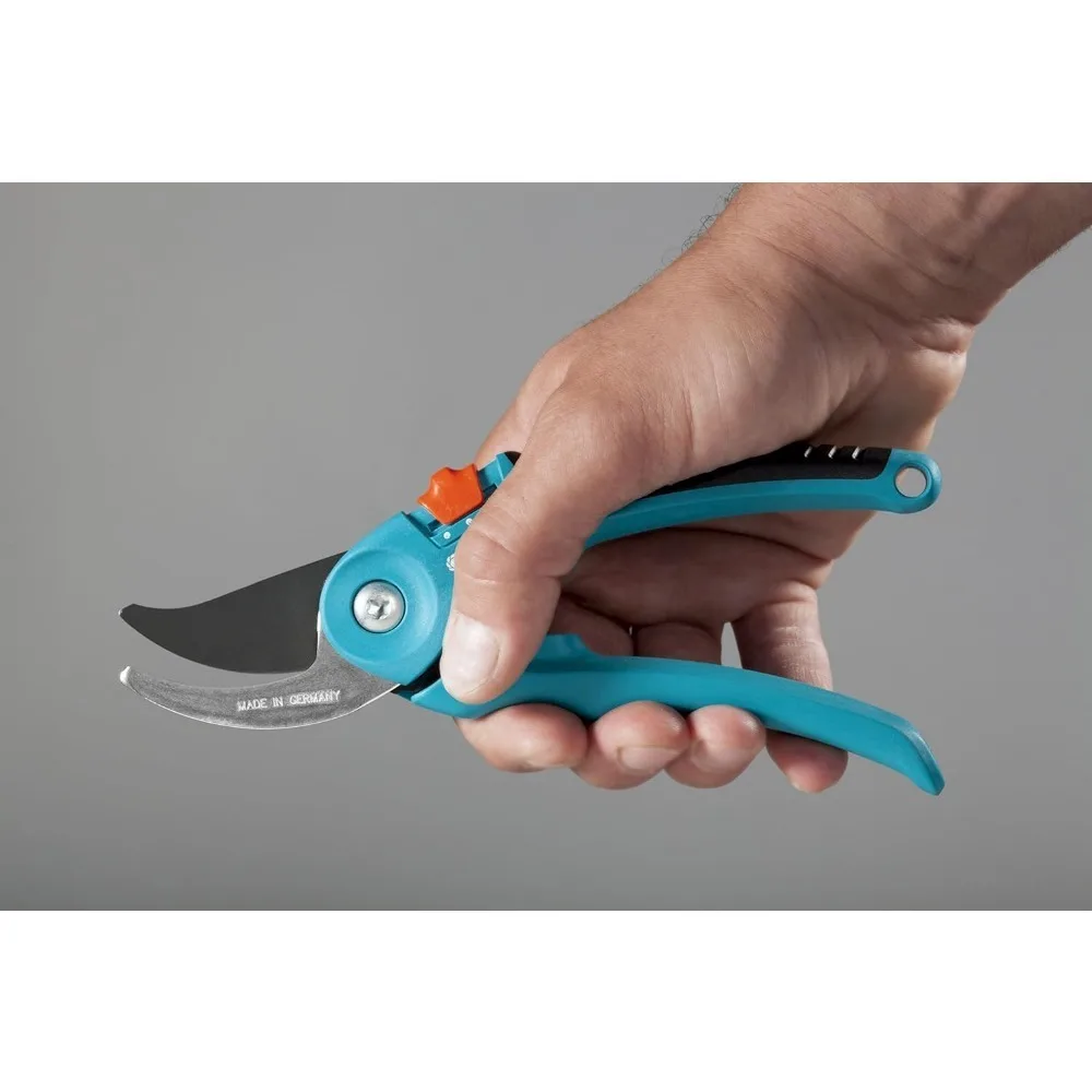 Sécateur de jardin à dérivation réglable pour arbres, roses et fleurs. Lames de coupe en acier professionnelles robustes