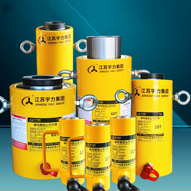 30T Hydraulic Jack RCH-306 Stroke156mm, Single Acting, Hollow Plunger, Separable, Automatic Reset