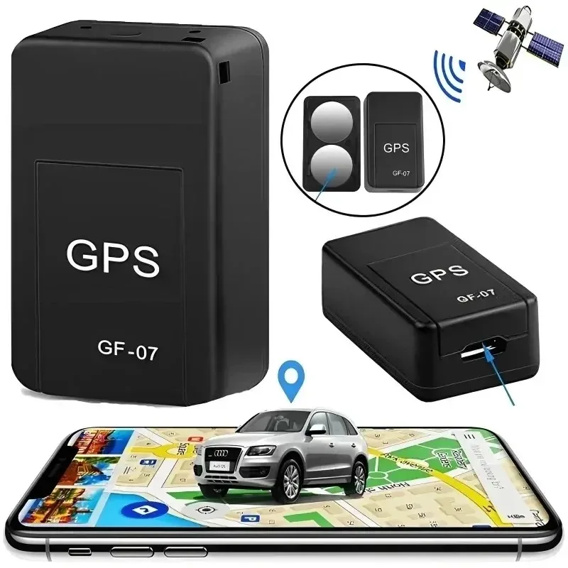 Rastreador mini GPS magnético GF07, localizador de vehículos en tiempo real, dispositivo de seguimiento de mascotas para coche, localizador GPS portátil compacto, aplicación de posición. ，、；‘