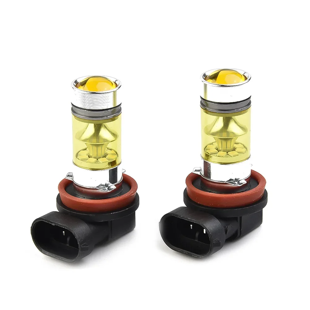 

Fog Bulbs Bulbs Fog Light Replacement Super Bright 100W Universal 1500LM Yellow 2 Piece Accessory High Quality