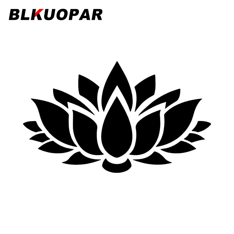 

BLKUOPAR Pin On Yoga Lotus Car Sticker Creative Original Waterproof Occlusion Scratch Decal Refrigerator Helmet Car Accessories