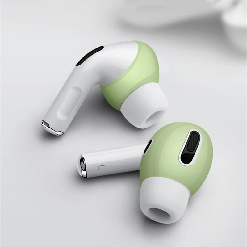 1 par de almohadillas para AirPods Pro, cubierta de silicona suave ultrafina, tapa antideslizante para auriculares (AirPods no incluidos)